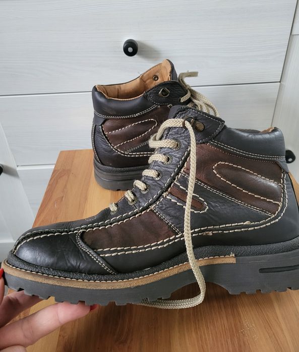 Skórzane ocieplane buty męskie Klondike r.42 skóra naturalna