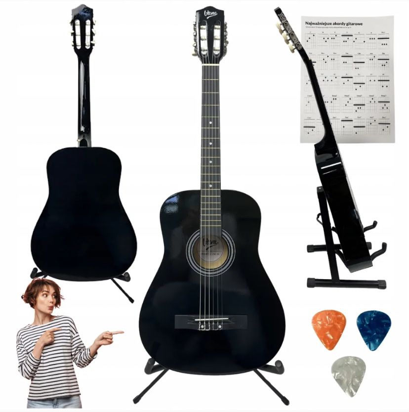 Gitara klasyczna 4/4 ZESTAW do nauki
