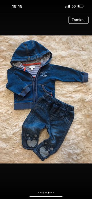 Bluzy dresowe kangurka polarowa spodnie joggery dresy bluzki zestaw 74