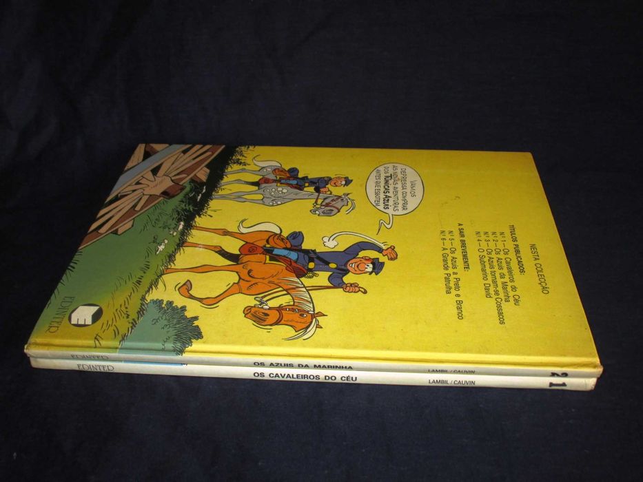 Livros Os Túnicas Azuis 1 e 2 Edinter 1985 Capa Dura
