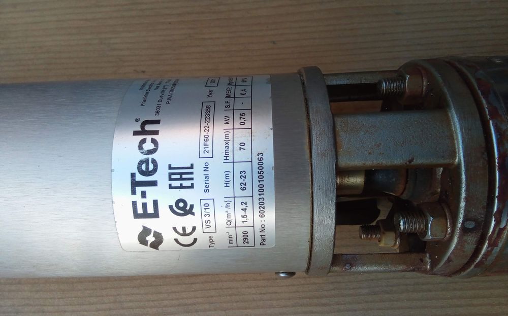 Bomba de água submersível