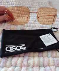 ASOS/ Bogato zdobione okulary przeciwsłoneczne z Londynu, NOWE