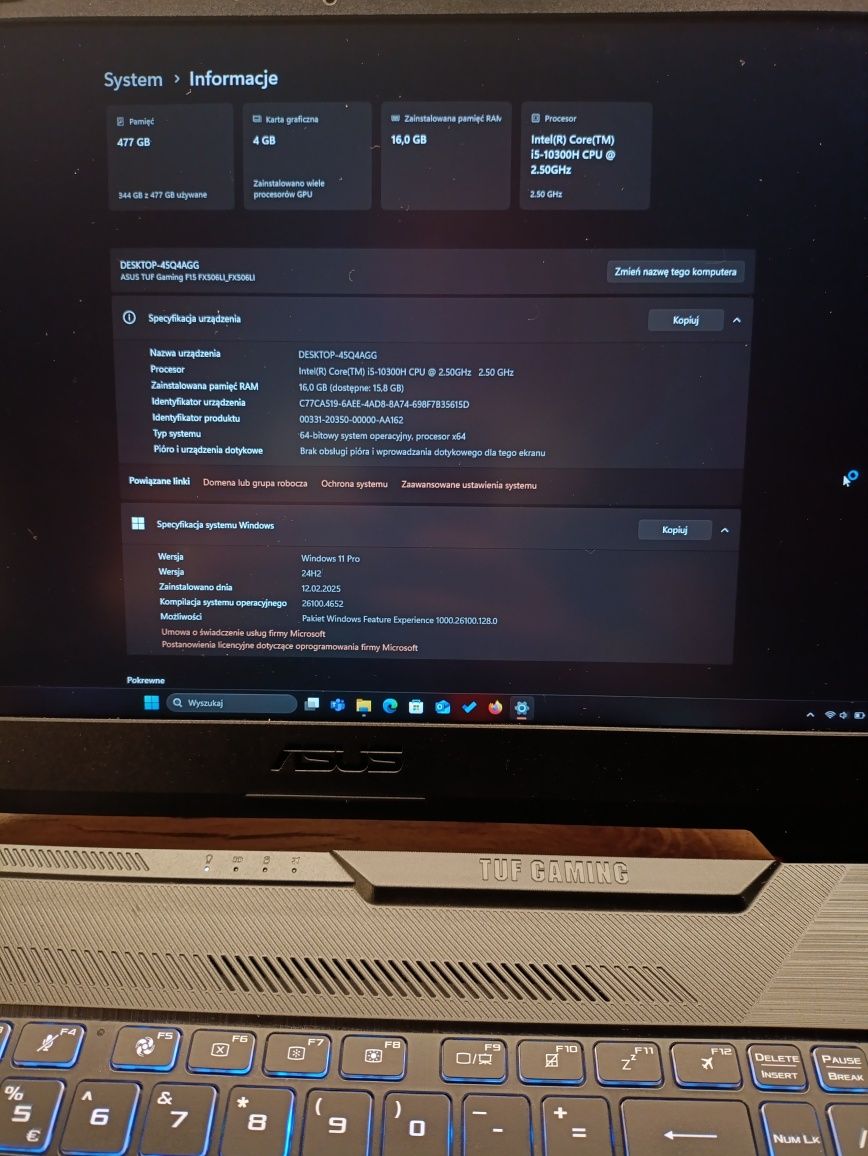 Asus Tuf F15 Windows 11!