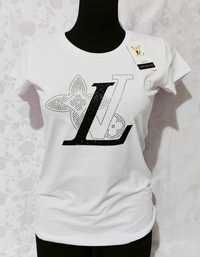 Biała koszulka damska Louis Vuitton S M L XL wysyłka pobranie Nowość