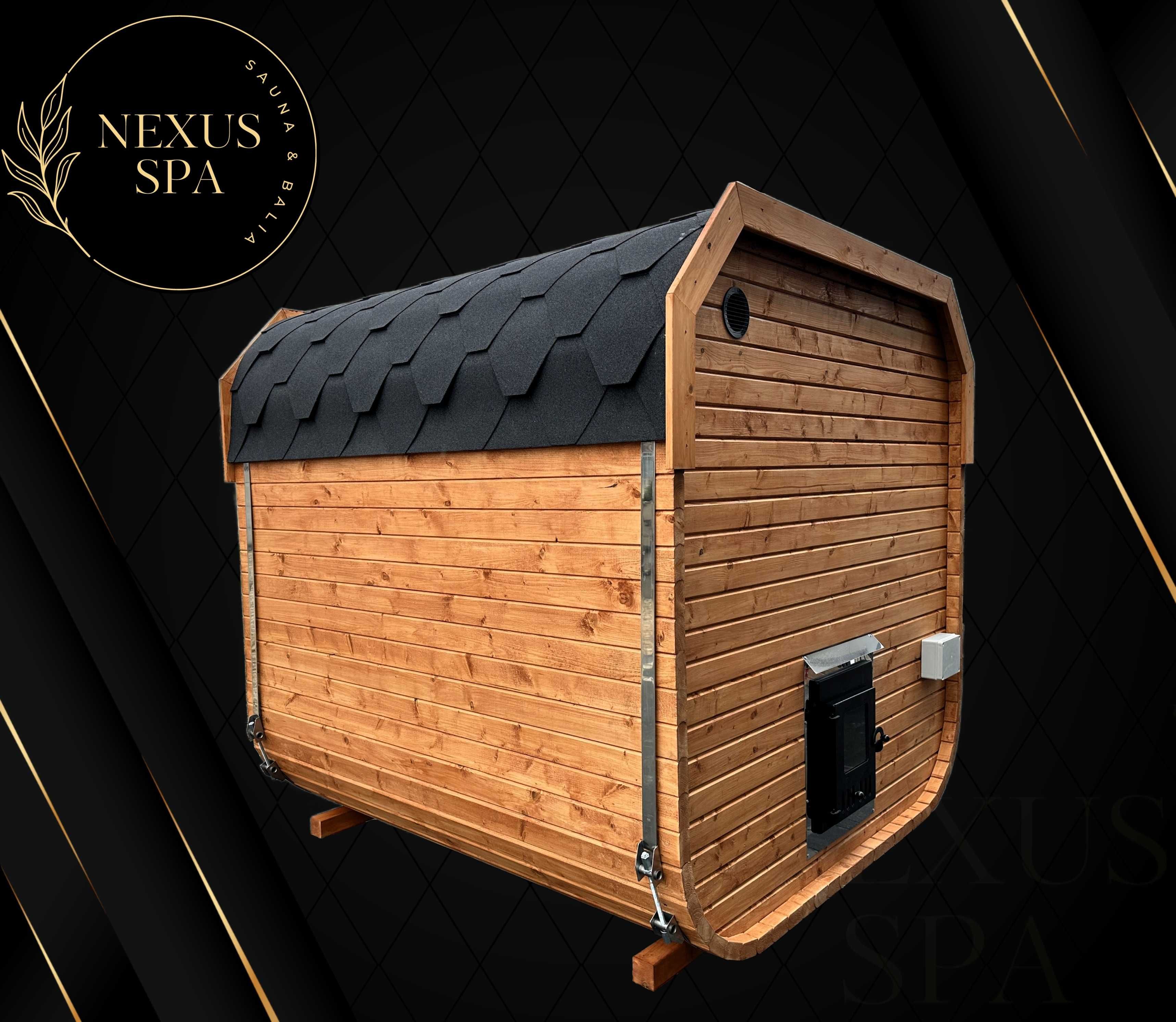 Sauna Cube Kwadro Kwadratowa Beczka 2m Dowolna Konfiguracja