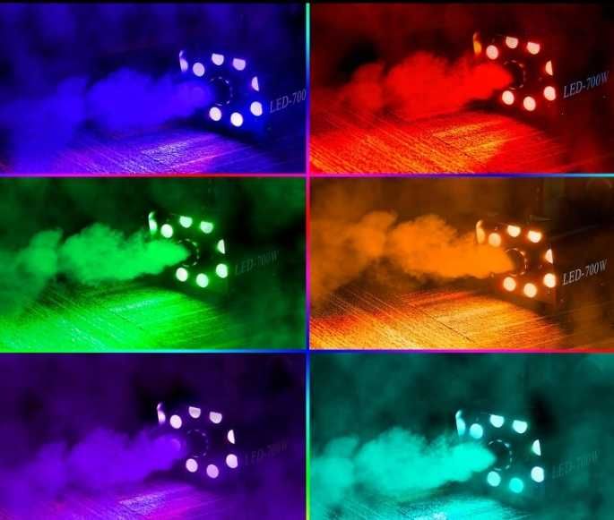 Dymiarka Maszyna do robienia dymu  WYTWORNICA KATOMI 700W RGB pilot