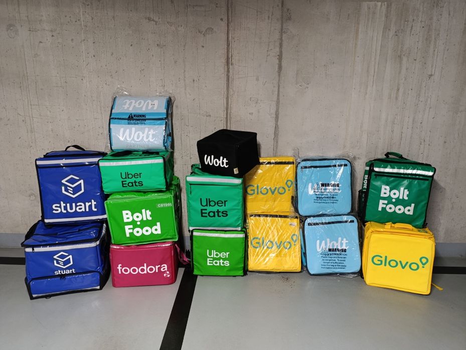 Wolt / Glovo / Uber Eats / Stuart / Bolt food - Plecaki torby i inne