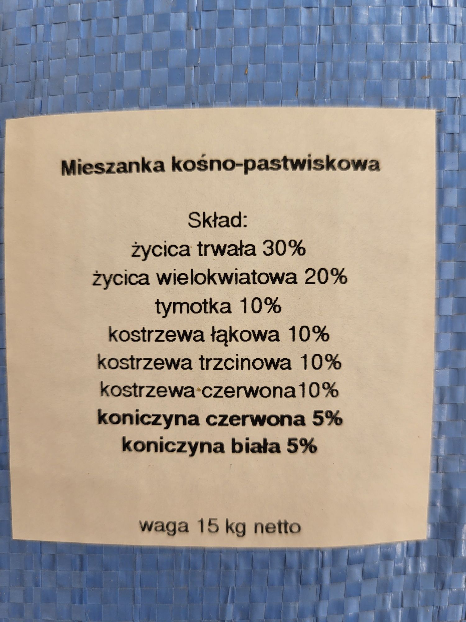 Mieszanka traw Kośna. Kurier