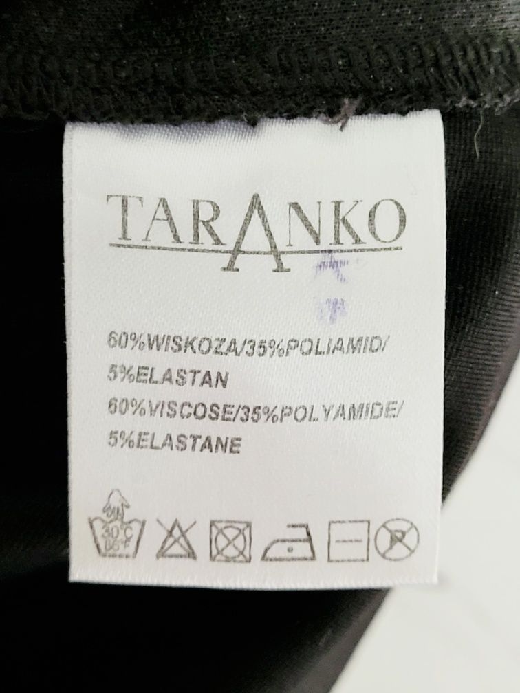 Bluza 34 XS oversize z wyszywanymi kwiatami haft rękawy ¾ minimalizm b