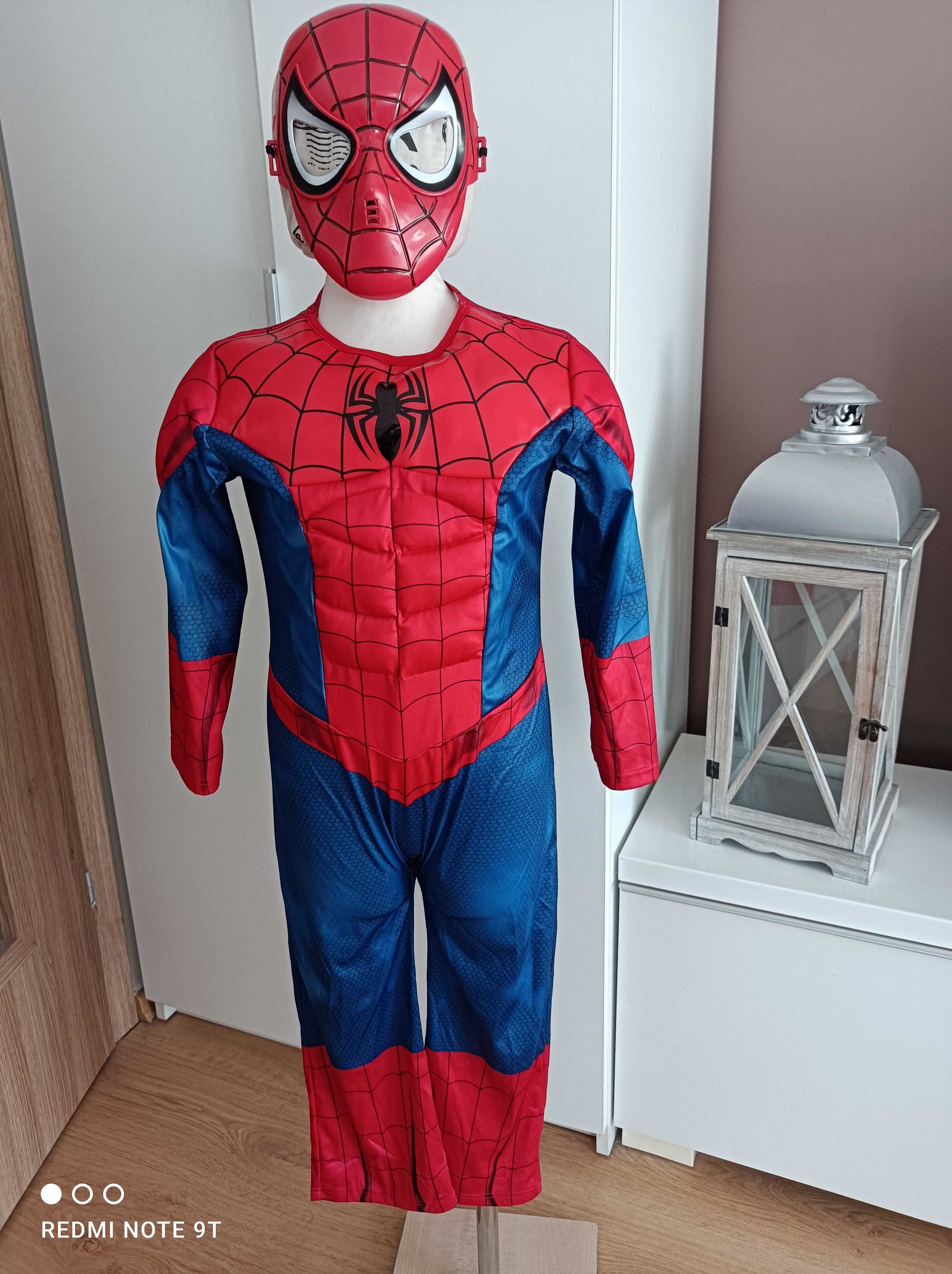 NOWY strój karnawałowy SPIDERMANA kostium przebranie 110/116 29
