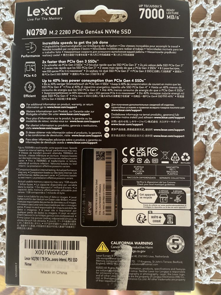 Dysk Lexar NQ790 M.2 PCle NVMe SSD
