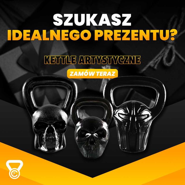 Kettlebell Artystyczny Cast Fitness 28kg