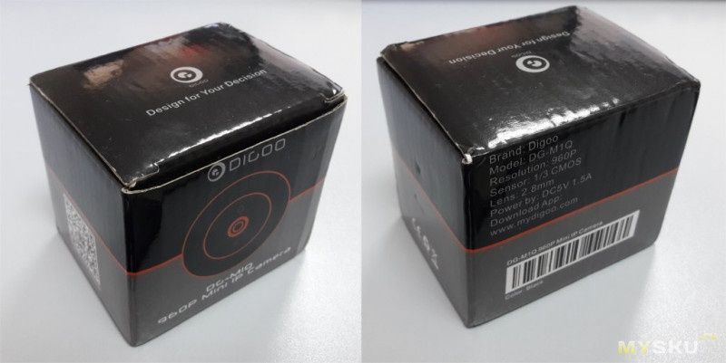 Digoo DG-M1Q мини беспроводная IP-камера. Скрытая камера