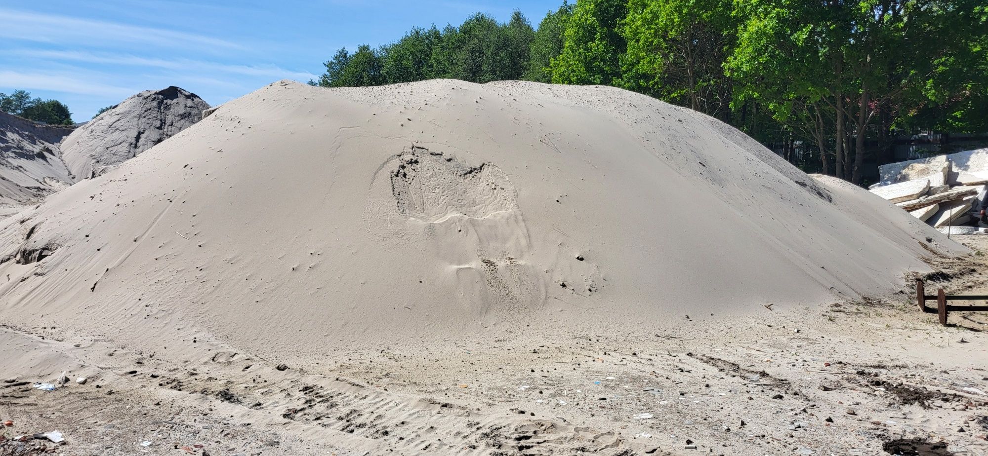 Piasek plażowy morski z transportem piasek do piaskownicy