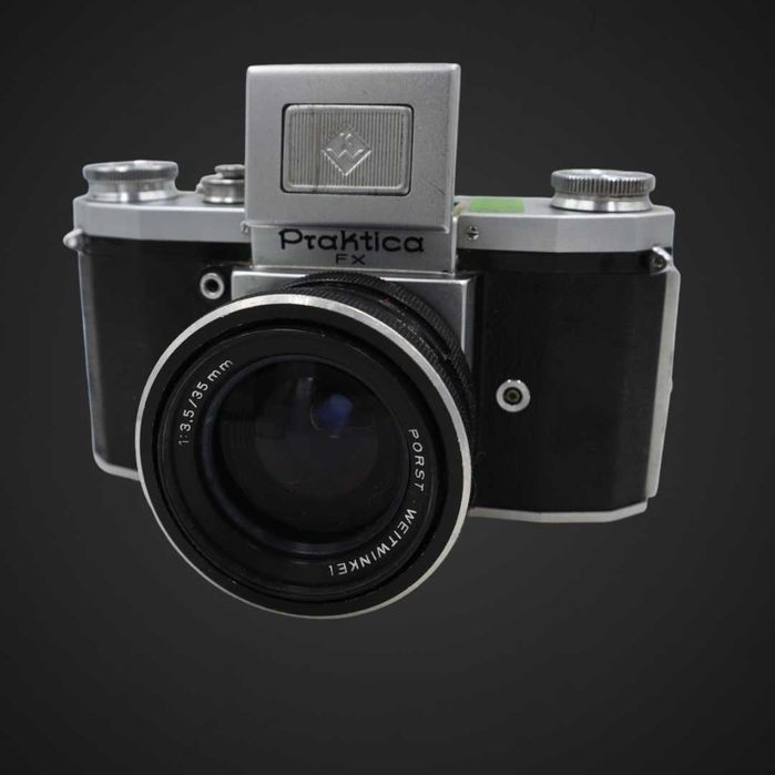 Aparat Praktica FX z obiektywem Porst Weitwinkel 35 mm b5/101866