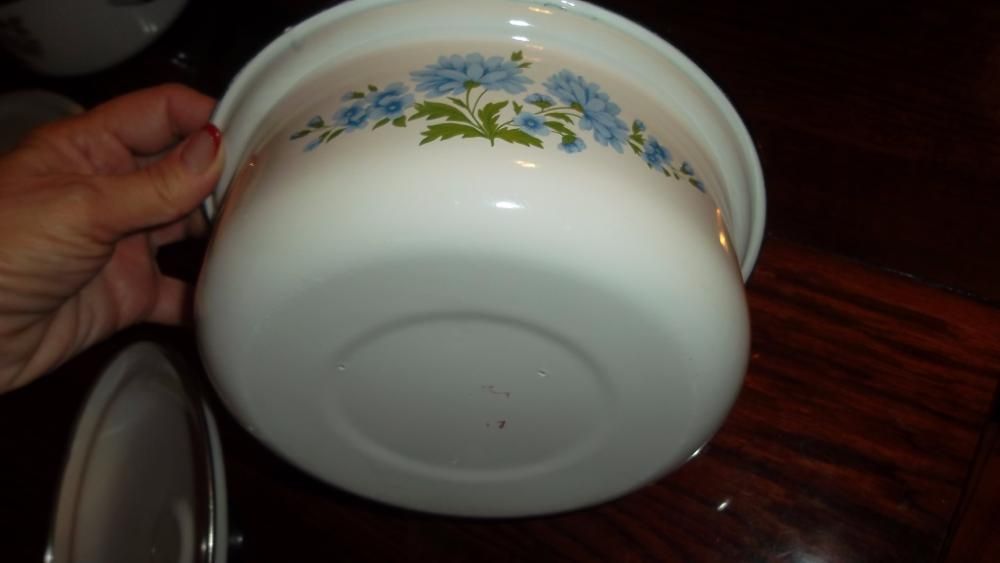 Кастрюля эмалированная, кастрюлька, ковшик, 3 шт. Посуда