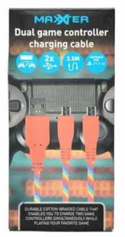 Podwójny Kabel do ładowania Kontrolera PS4 PlayStation 4 3,5m