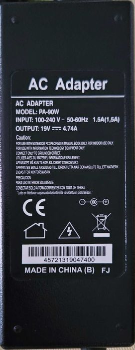 Adaptador AC Adapter para Portáteis ACER