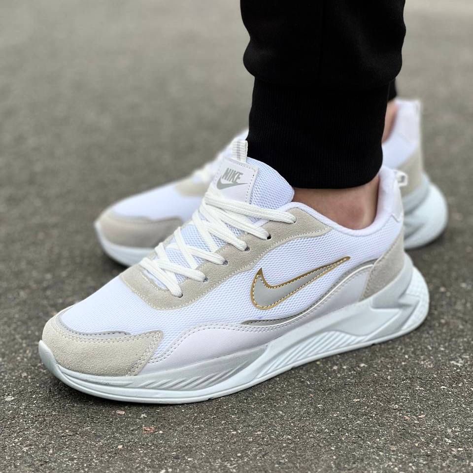 Мужские Кроссовки Найк Nike white 40-44 рм.