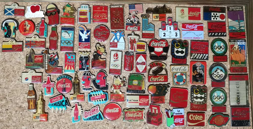 Lote pins 71 coca cola