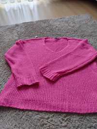 Różowy sweterek Owersize