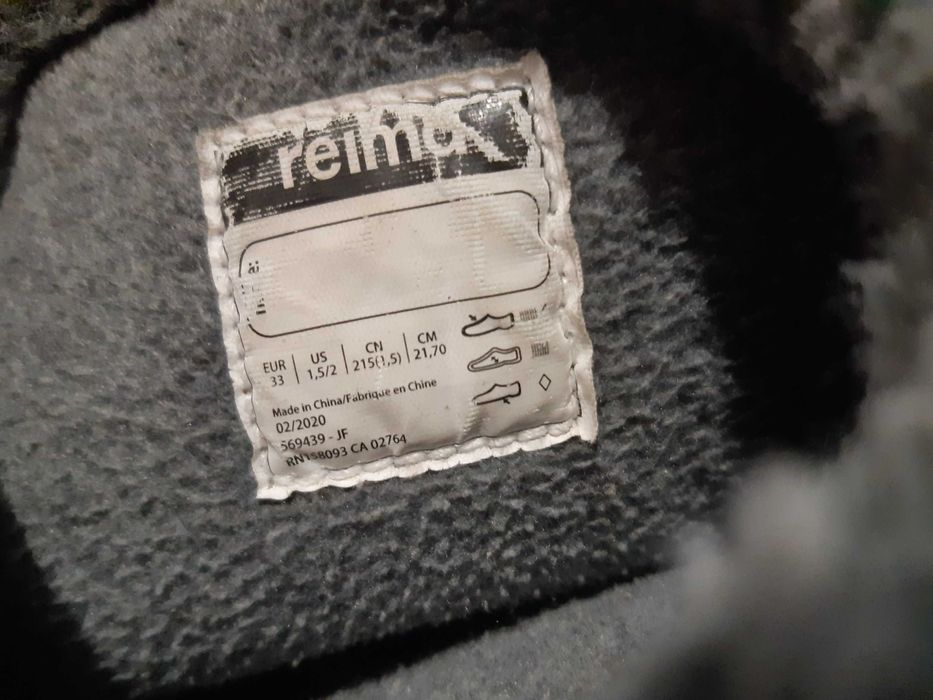 Детская обувь Сапоги зимние Reima tec Sophis 33 размер стелька 21,7 см