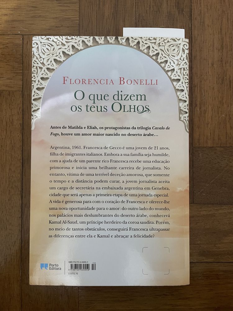 Livro: O que dizem os teus olhos de Florencia Bonelli