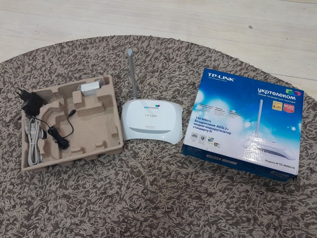 Модем-роутер wi-fi Укртелеком tp-link td-w8901n