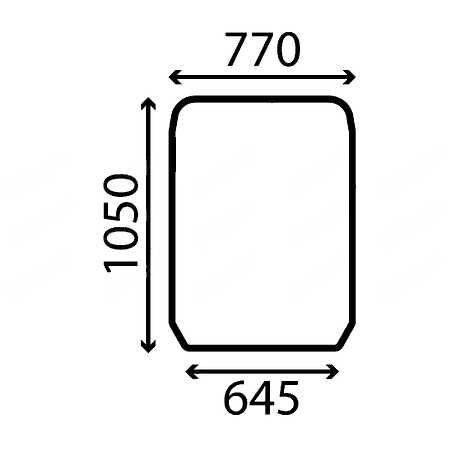 szyba przednia Deutz-Fahr Agrovector 37.6, 37.7