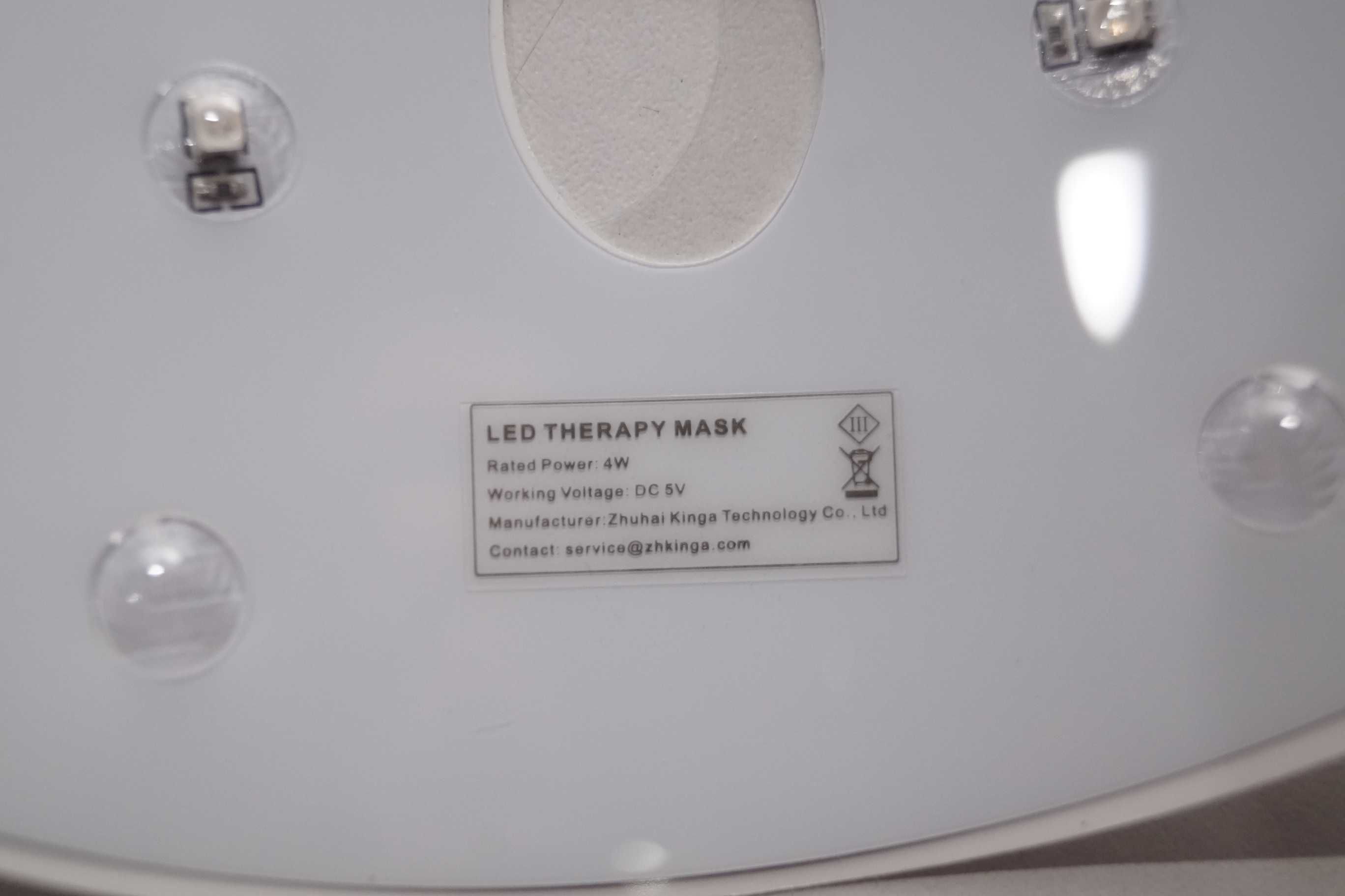 Maska na twarz REAKOO LED odmładza leczy trądzik terapia światłem