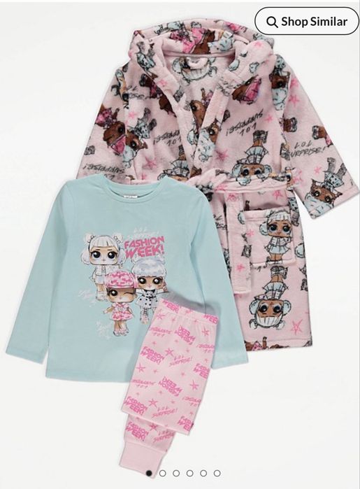 Піжама флісова велюрова тепла утеплена, халат 104, 110 George