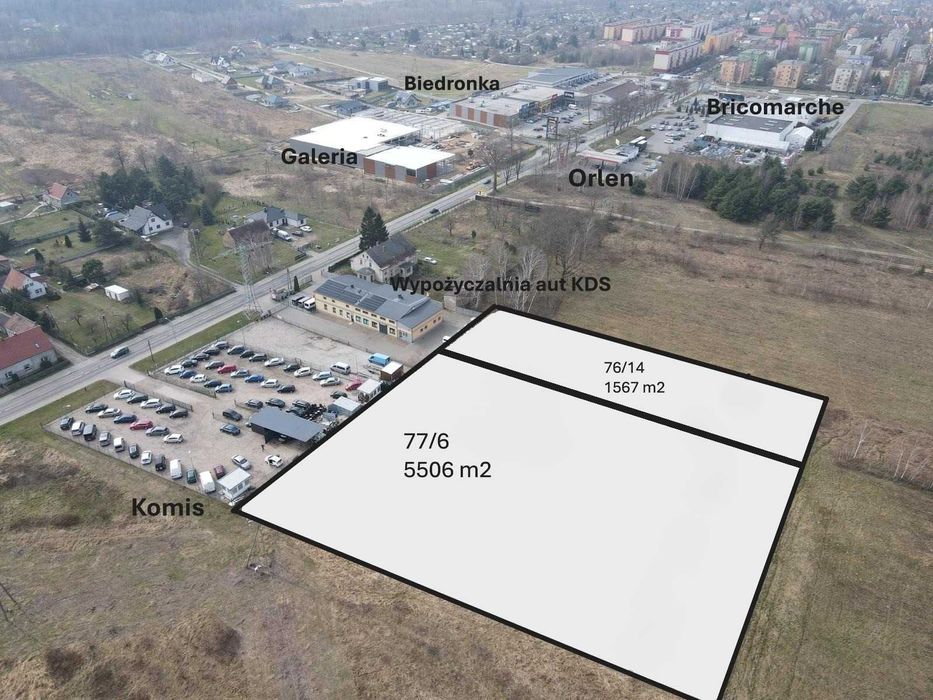 Działka budowlana Budziechów 7073 m2