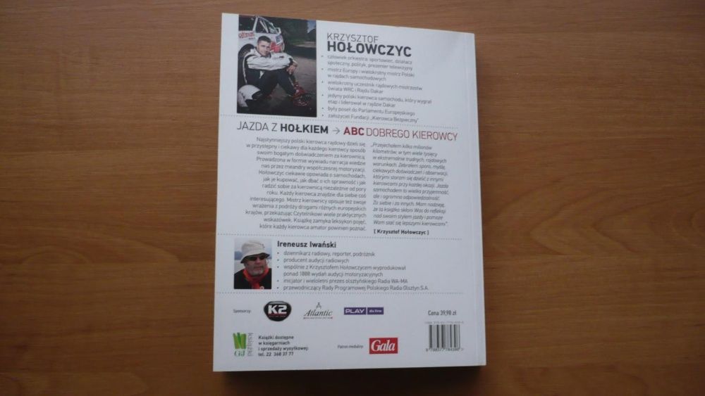 Książka Jazda z Hołkiem ABC dobrego kierowcy Krzysztofa Hołowczyca