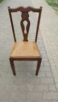 Sprzedam komplet sześciu krzeseł drewnianych