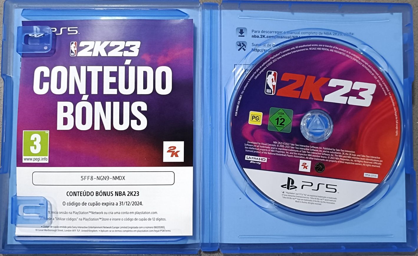 Jogo PS5 NBA2K23 (impecável)