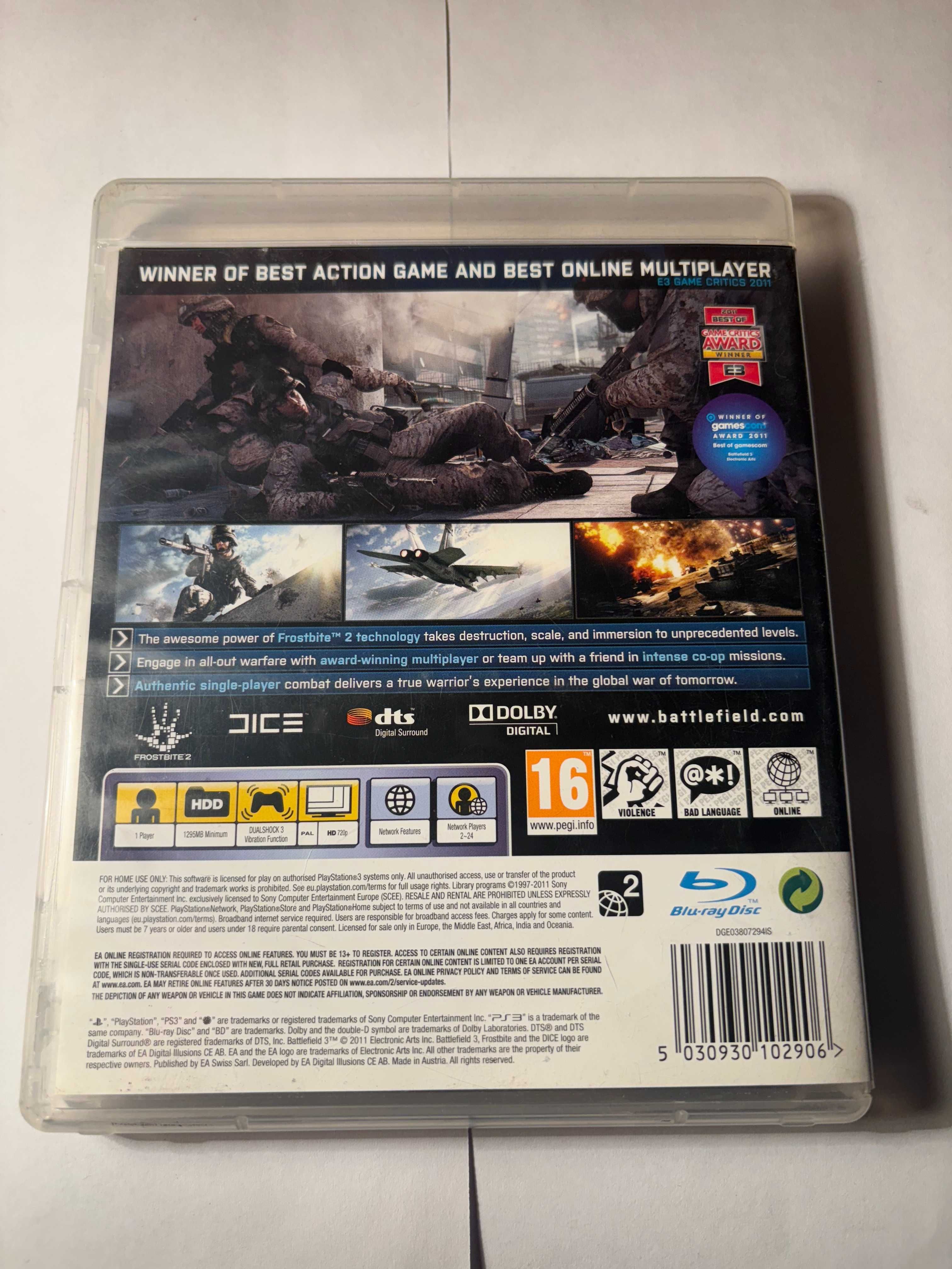 Gra Battlefield 3 PS3 + Gratis