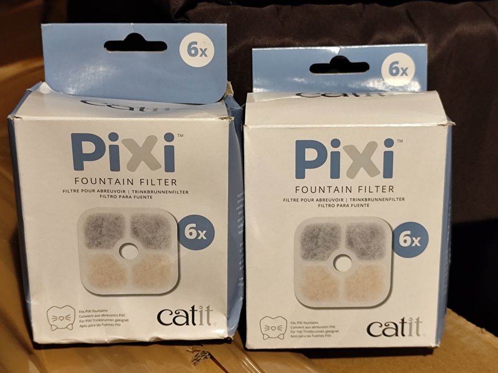 2 x zestaw 6 filtrów do poidła dla kota Catit Pixi = 12 sztuk
