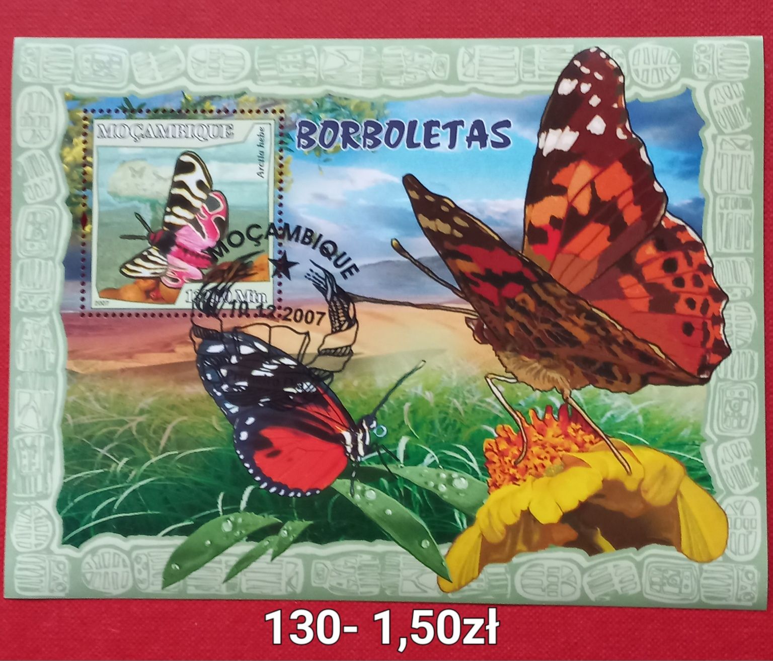 Znaczki pocztowe- fauna/motyle 2