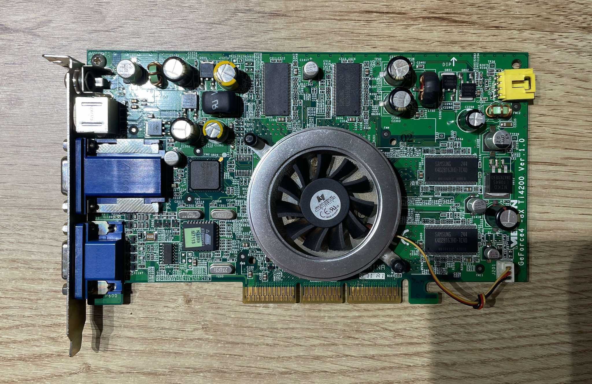 Karta graficzna AGP GeForce 4 4200Ti Nvidia gwar