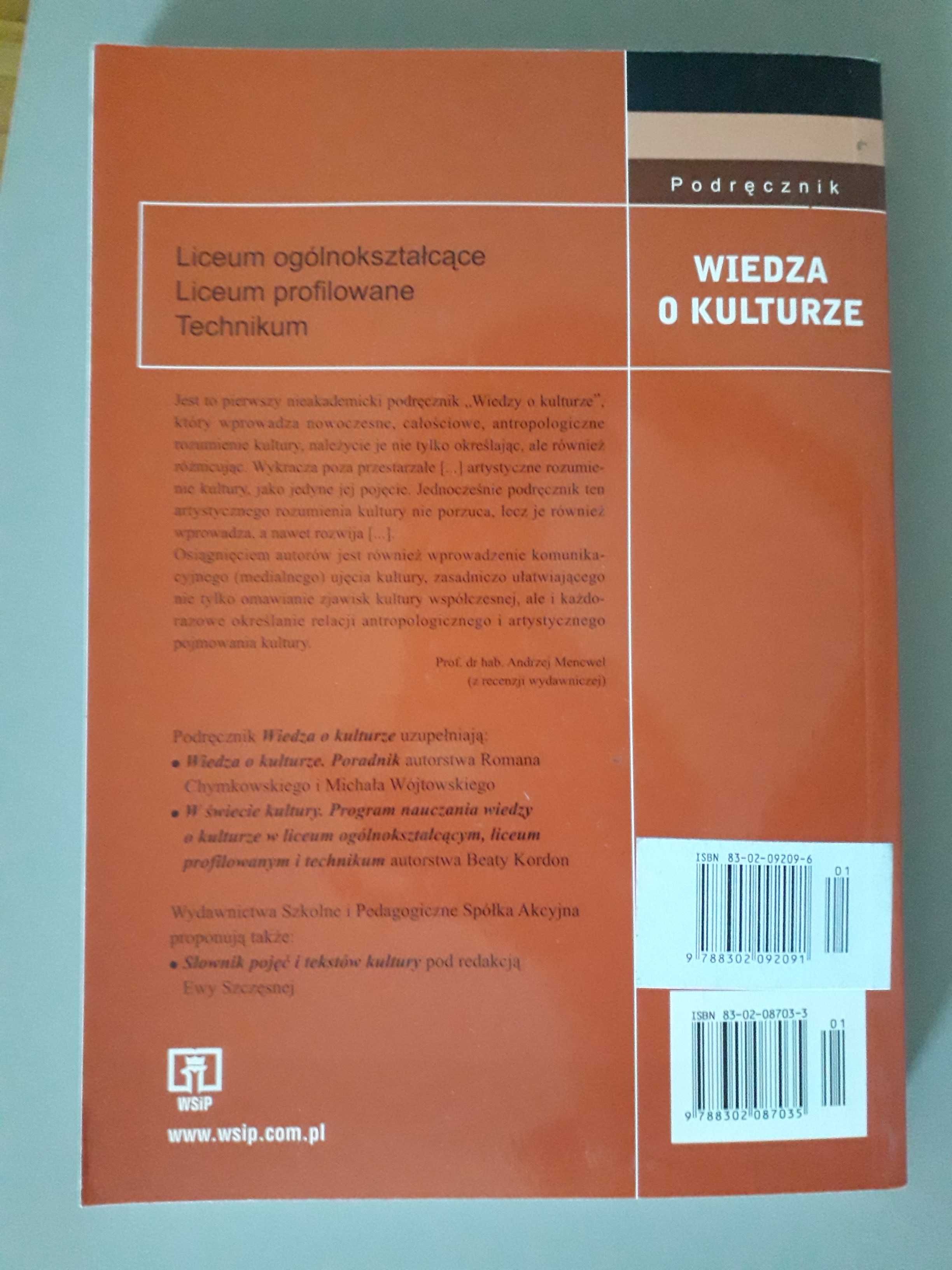 Podręcznik Wiedza o kulturze Chymkowski, Dudzik, Wójtowski, WSiP