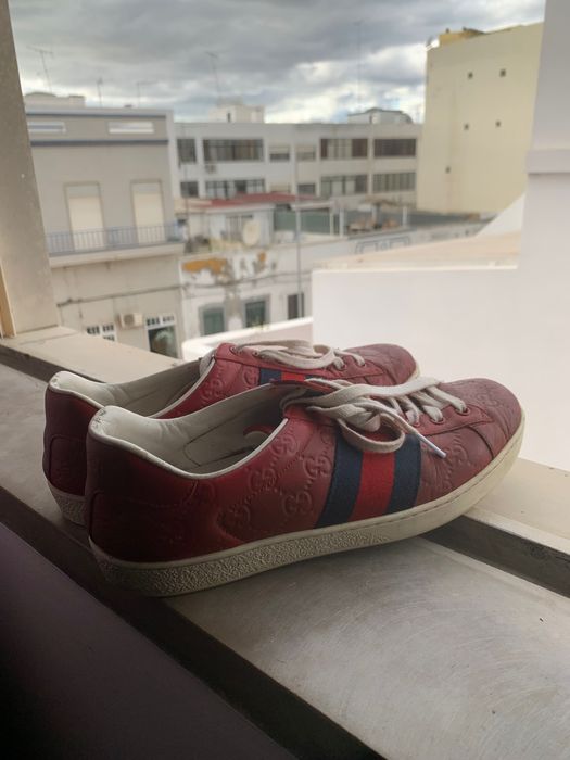 Ténis Gucci ACE vermelho