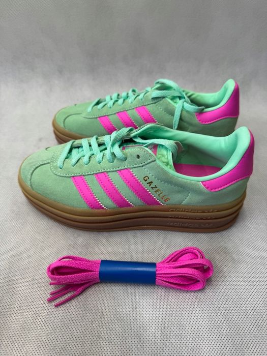 Adidas Gazelle Bold W Damskie Sneakersy Rozmiar 36 Turkusowe