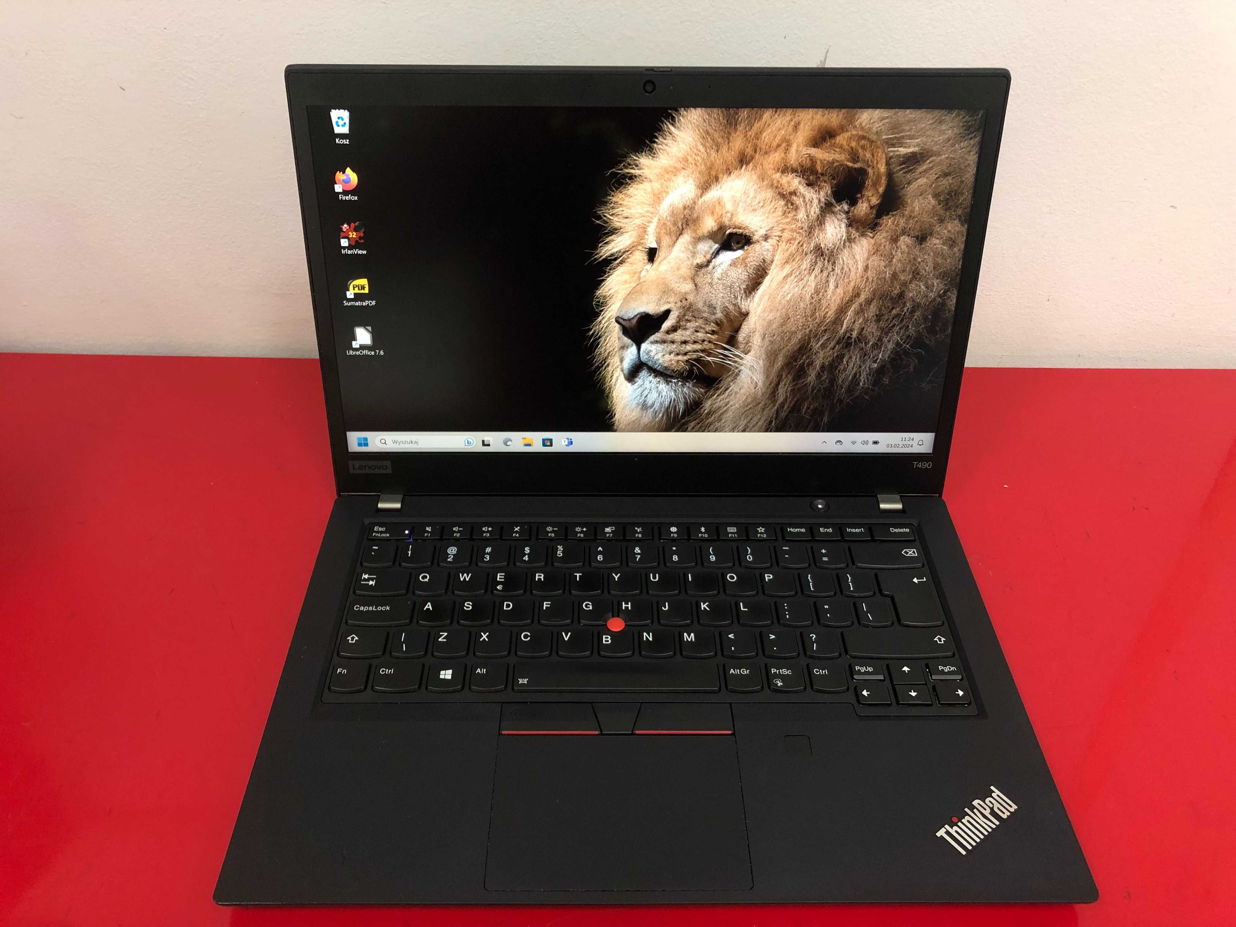 Biznesowy Lenovo ThinkPad T490 i5-8gen 16GB 512SSD IPS FHD Raty 0% FV