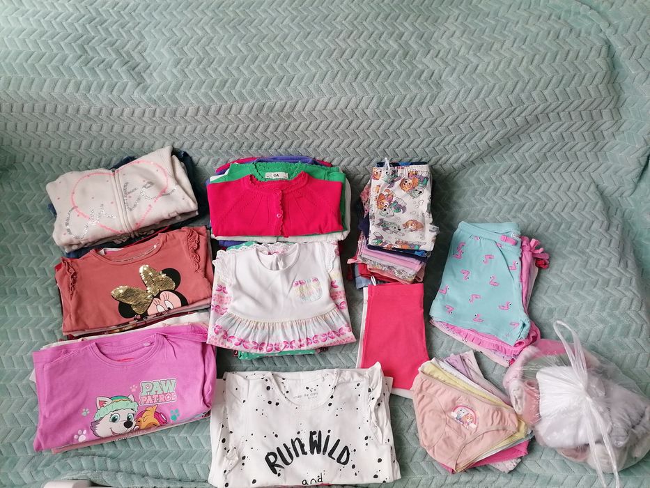 Paka zestaw ubrań dla dziewczynki roz. 92/98