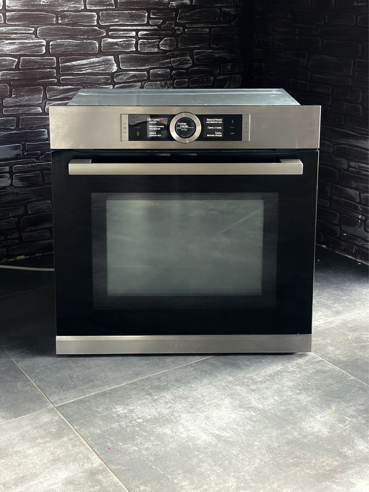 2В1!Духова шафа з Мікрохвильовкою Bosch HMG6764S1 | СВЧ | Німецька!
