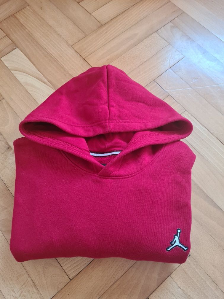 Bluza męska Jordan  S czerwona z kapturem
