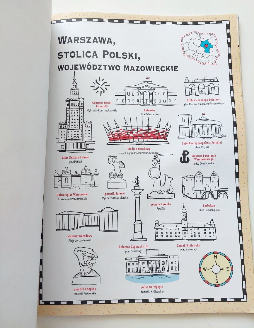 3 kolorowanki Gigant kolorowanka Polska miasta  Gdańsk łamigłówki mapy