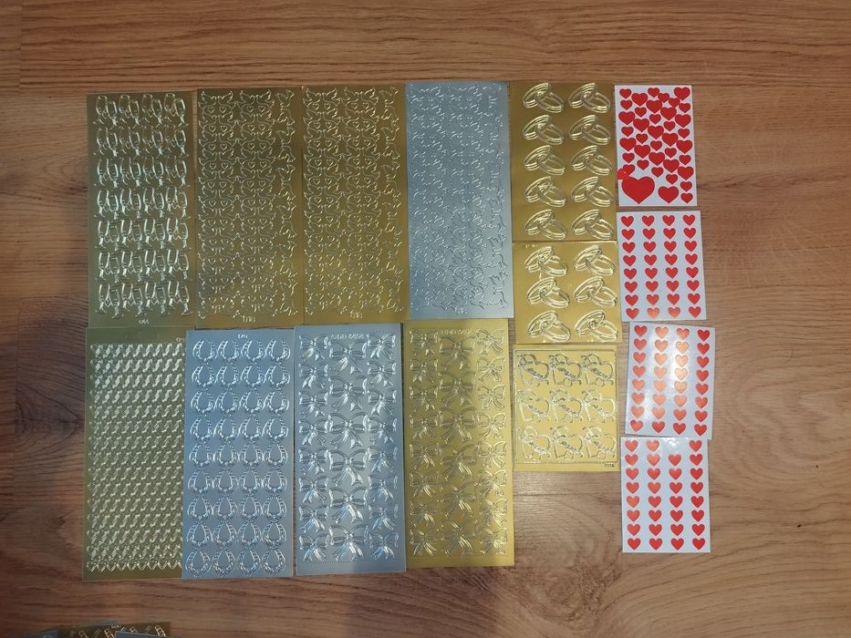 Naklejki stickery ślubne na wesele księga gości