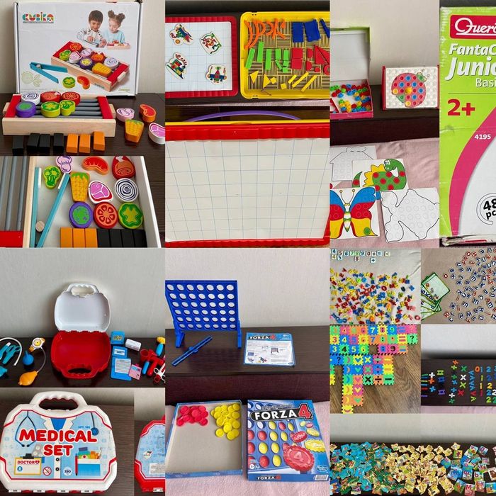 Ігри та навчальні матеріали для дітей: Cubika, Quercetti, Hasbro, тощо