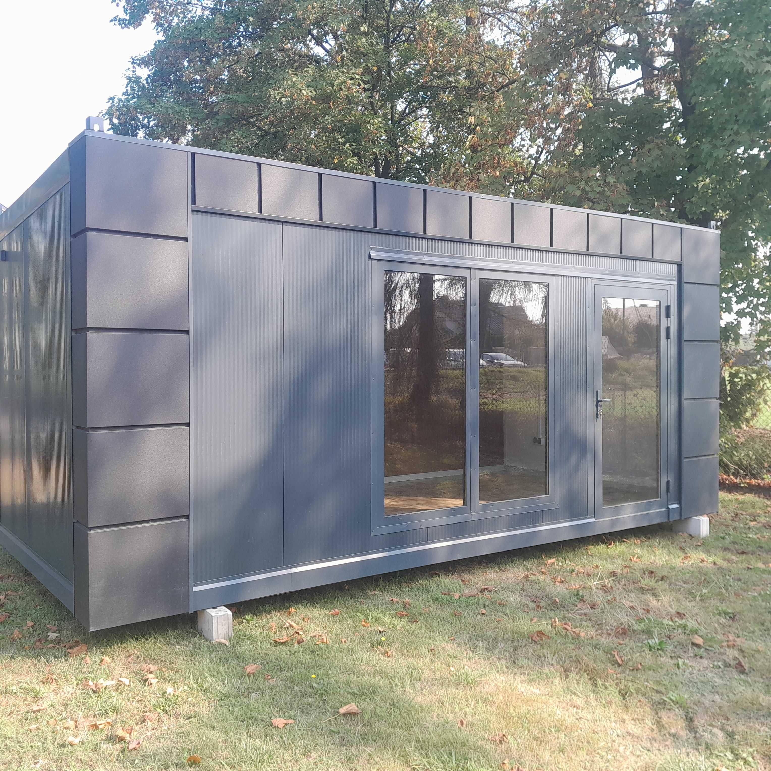 Kontener na ramie 6x3m pawilon usługowy handlowy biuro